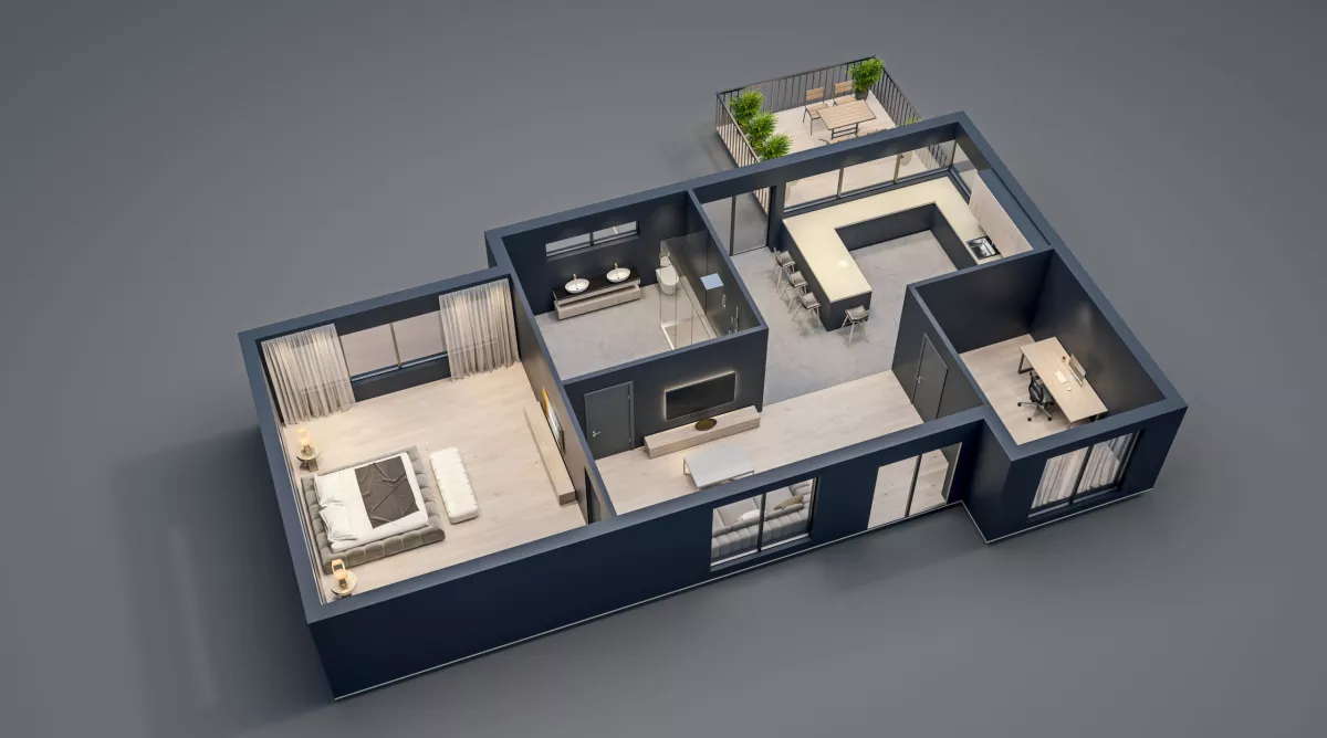 تصميم نماذج ثلاثية الأبعاد(سكنية,صناعية,تجارية,ترفيهية)